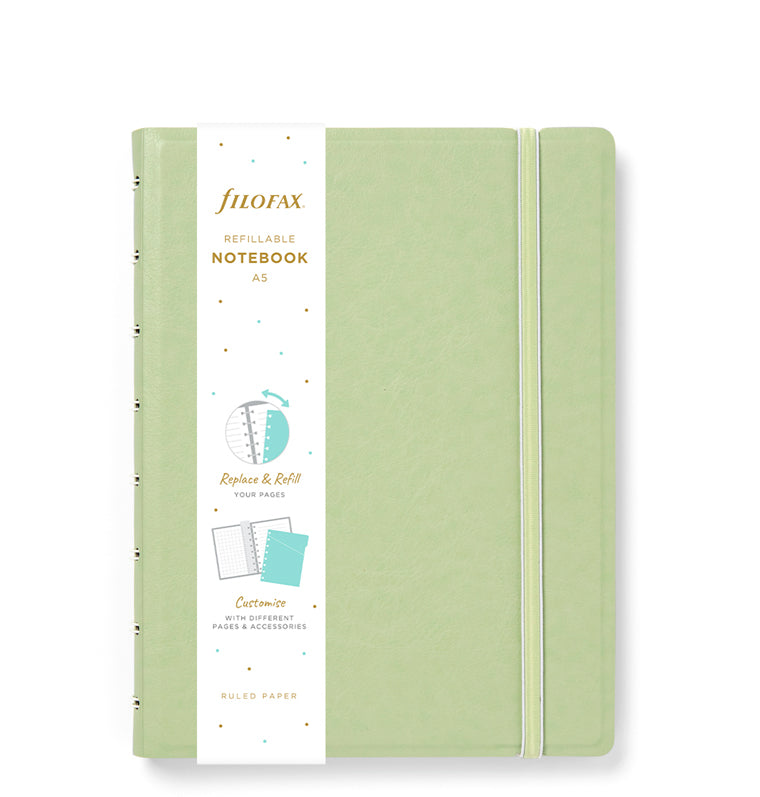 Filofax Notebook Pastel Sage A5  179544