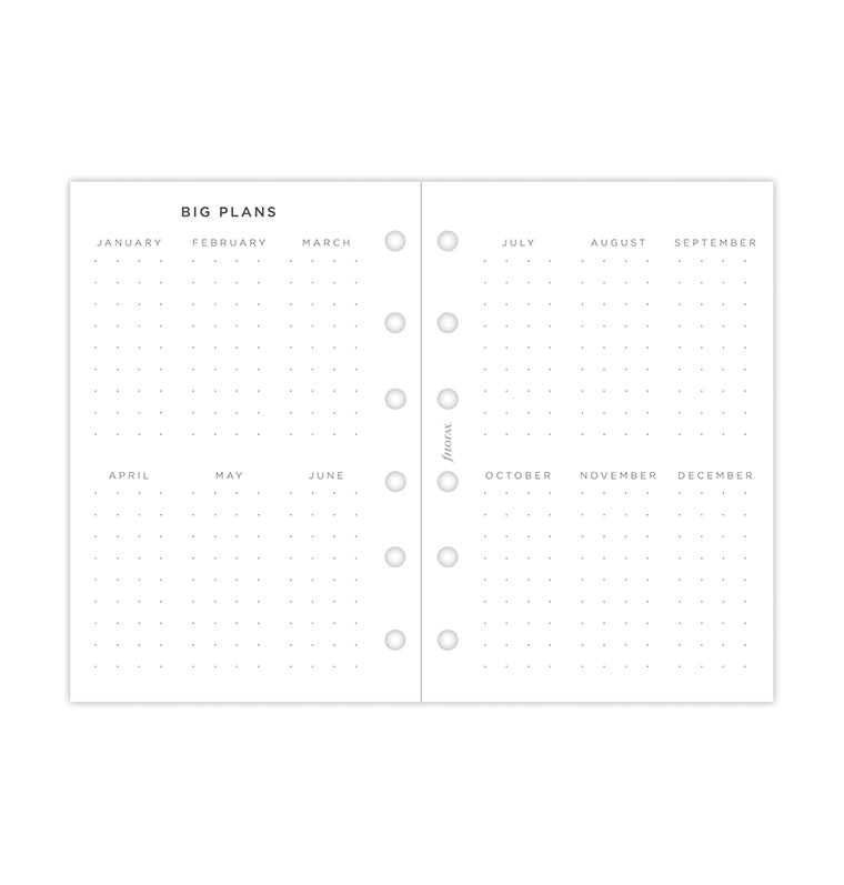 Filofax set do diára Minimal 2026, Vreckový 26-68290