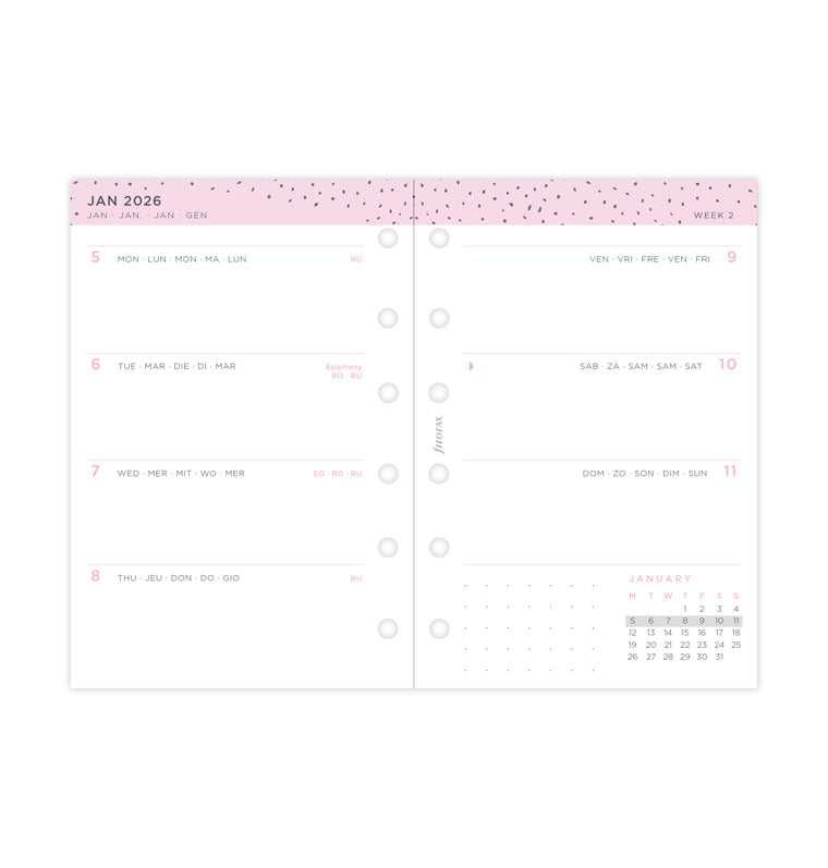 Filofax set do diára Confetti 2026, Vreckový 26-68291