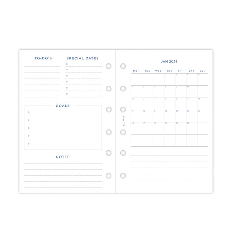 Filofax set do diára Garden 2026, Vreckový 26-68292