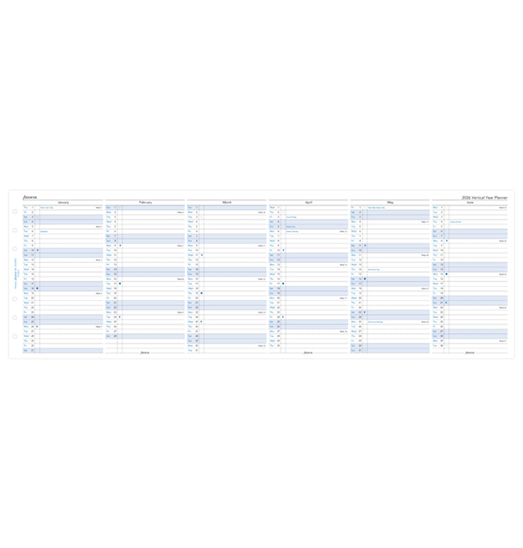 plánovací kalendár 2026, Osobný, vertikálny, anglický - 26-68402