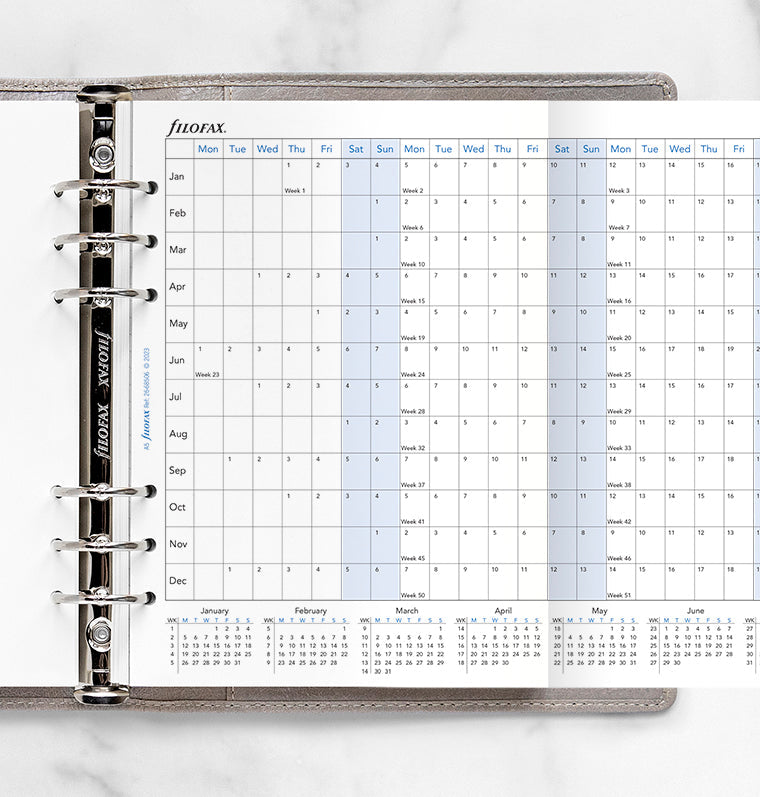 plánovací kalendár 2026, A5, horizontálny, anglický - 26-68506