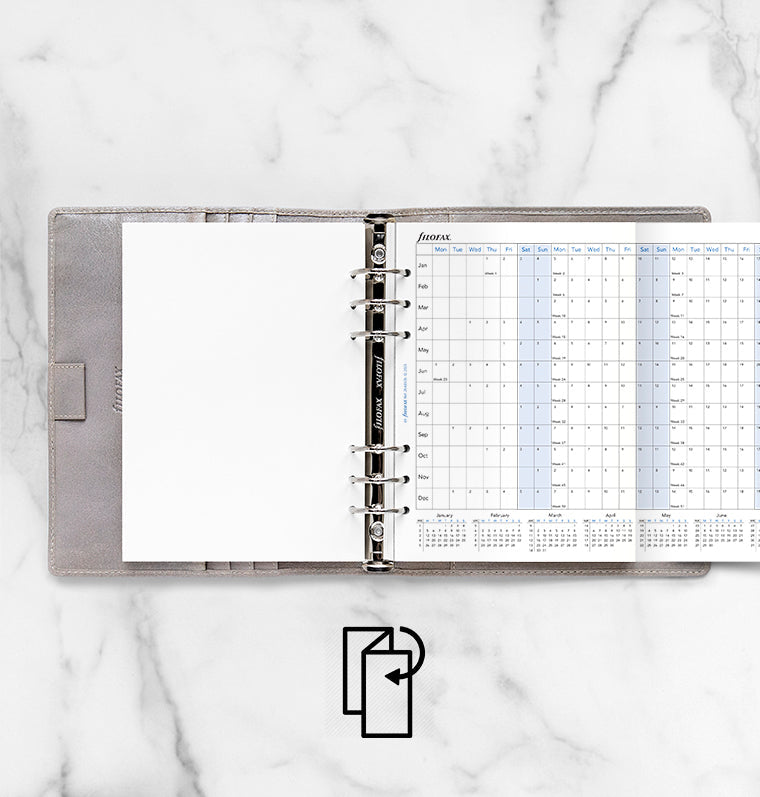 plánovací kalendár 2026, A5, horizontálny, anglický - 26-68506