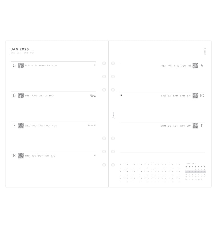 Filofax set do diára Minimal 2026, A5 26-68590