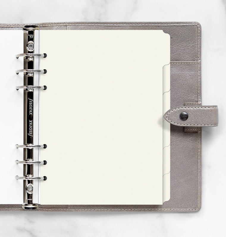 Krémový rozraďovač prázdny, 6 záložiek, A5