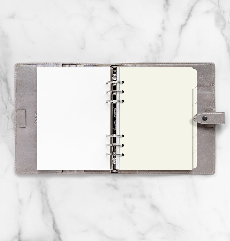 Krémový rozraďovač prázdny, 6 záložiek, A5