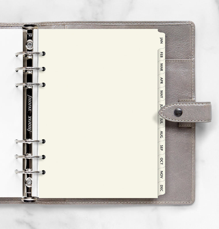 Krémový rozraďovač Január - December, A5