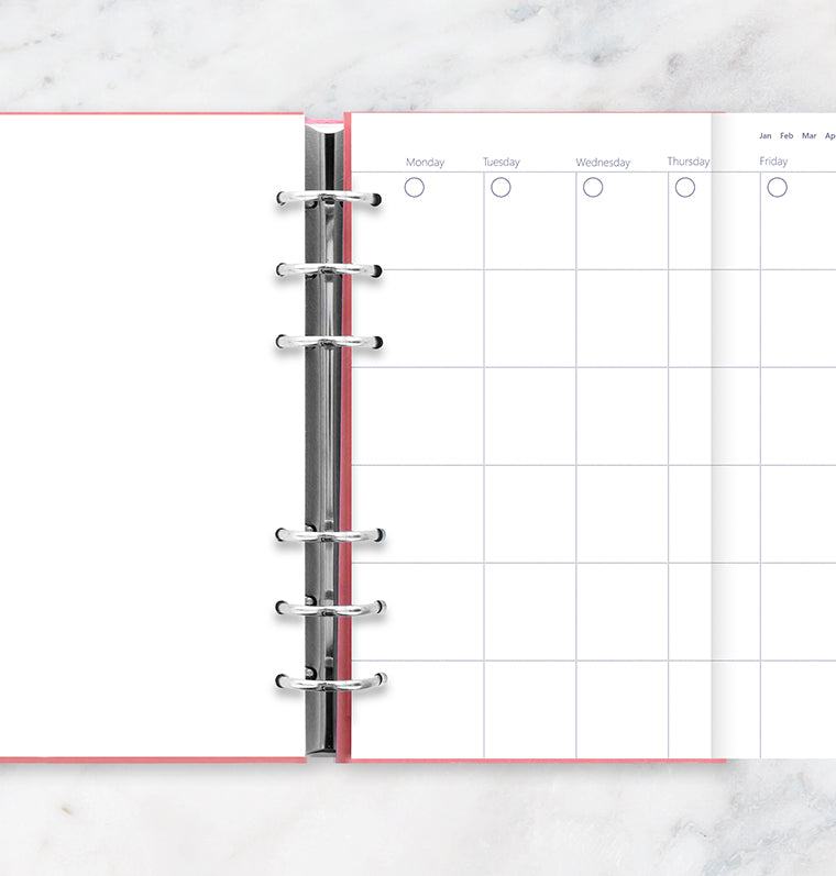 Mesačný kalendár nedatovaný, náhradná náplň Clipbook Osobný