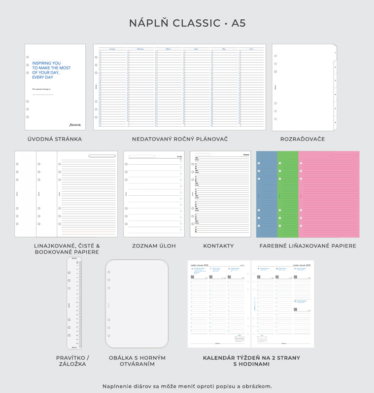 diár Finsbury, A5 Scarlet