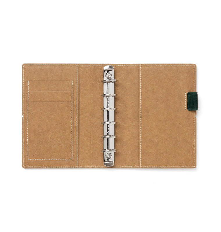 Filofax Eco Essential Pocket Organiser Dark Walnut - interior features